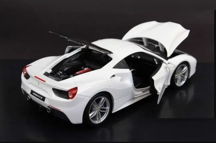 Mô Hình Xe Ferrari 488 GTB Tỉ Lệ 1:18 Bburago - Mô Phỏng Đường Nét Thể Thao Sắc Nét, Quà Tặng Độc Đáo Cho Người Yêu Xe