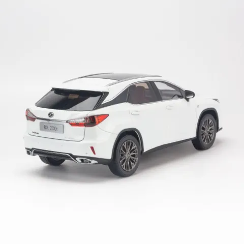 Mô Hình Xe Lexus RX200T Tỉ Lệ 1:18 Dealer - Chi Tiết Tinh Xảo, Cửa Mở, Màu Trắng Và Xanh Đen, Quà Tặng Độc Đáo Cho Người Sưu Tập