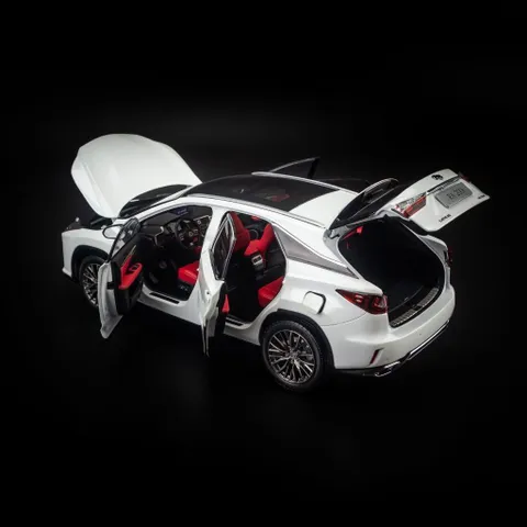 Mô Hình Xe Lexus RX200T Tỉ Lệ 1:18 Dealer - Chi Tiết Tinh Xảo, Cửa Mở, Màu Trắng Và Xanh Đen, Quà Tặng Độc Đáo Cho Người Sưu Tập