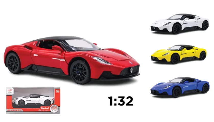 Mô Hình Xe Ô Tô Maserati MC20 1:32 Double Horses - Chất Liệu Kim Loại Cao Cấp Có Đèn - Quà Tặng Hoàn Hảo Cho Người Đam Mê Xe