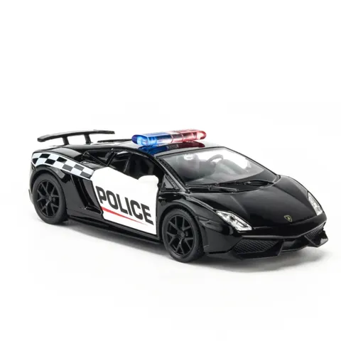 Mô hình xe UNI Lamborghini Gallardo Police LP570-4 tỉ lệ 1:36 - Đồ Chơi Sưu Tầm Kiểu Dáng Sang Trọng cho Người Đam Mê Xe Hơi