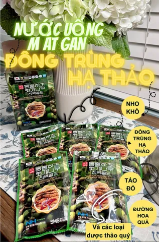 Nước Uống Đông Trùng Hạ Thảo SMS Bio Pharm Dongchunghacho & Nho Khô Phương Đông - Hỗ Trợ Phục Hồi Sức Khỏe, Làm Đẹp Da