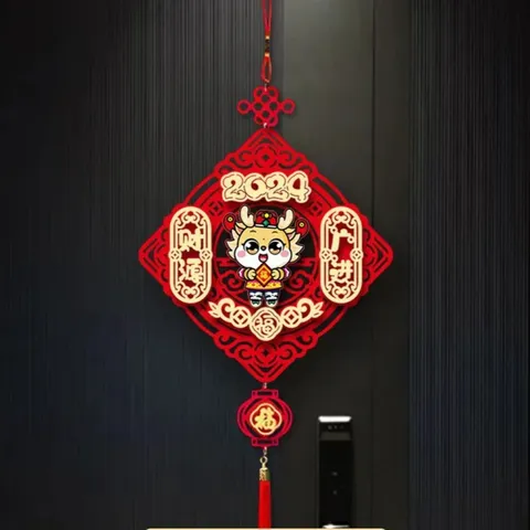 Set 2 Liễn Đỏ Treo Trang Trí Tết - Mẫu Đẹp Sắc Nét, May Mắn Cho Ngày Tết Nguyên Đán, Trang Hoàng Nhà Cửa Ấm Áp
