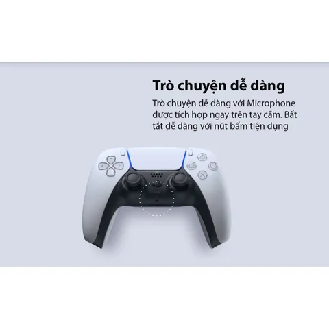 Tay cầm chơi game Sony PS5 DualSense Wireless - Công nghệ Haptic Feedback & Adaptive Trigger, Kết nối Bluetooth và USB Type-C, Chơi Game Thoải Mái