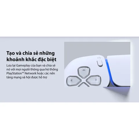 Tay cầm chơi game Sony PS5 DualSense Wireless - Công nghệ Haptic Feedback & Adaptive Trigger, Kết nối Bluetooth và USB Type-C, Chơi Game Thoải Mái