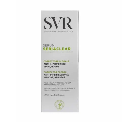 Serum SVR Sebiaclear 30ml - Hỗ trợ giảm mụn, làm mờ thâm, se khít lỗ chân lông và ngăn ngừa già hóa cho da dầu mụn, da nhạy cảm