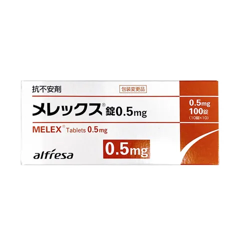 Viên Uống Hỗ Trợ Giấc Ngủ Melex 0.5mg Alfresa Nhật Bản - Giảm Căng Thẳng, Khó Ngủ, Hiệu Quả Nhanh, Dễ Uống