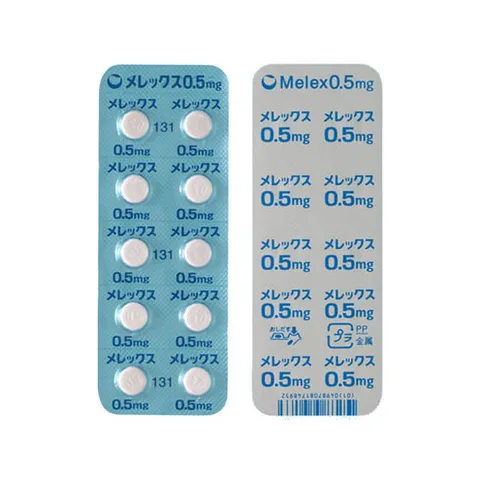 Viên Uống Hỗ Trợ Giấc Ngủ Melex 0.5mg Alfresa Nhật Bản - Giảm Căng Thẳng, Khó Ngủ, Hiệu Quả Nhanh, Dễ Uống
