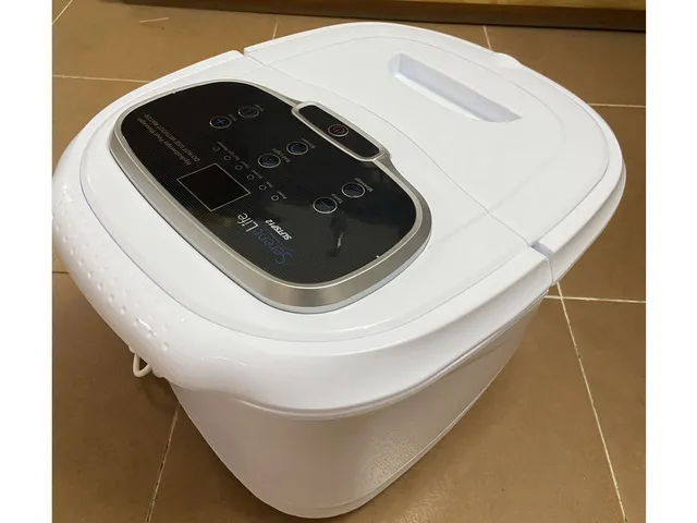 Bồn Ngâm Chân Massage Hồng Ngoại SereneLife SP12 - 6 Con Lăn Tự Động, Nhiệt Độ Lên Đến 48°C, Thư Giãn Tối Đa, Hẹn Giờ Tiện Lợi