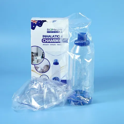 Buồng Đệm Khí Dung Biohealth BH01 - Thiết Bị Hỗ Trợ Hô Hấp Cầm Tay Nhỏ Gọn, Dễ Dàng Sử Dụng, Bao Gồm 2 Mặt Nạ Người Lớn & Trẻ Em