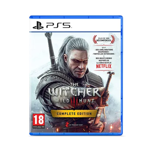 Đĩa Game PS5 The Witcher 3: Wild Hunt Complete Edition - Action Adventure với Đồ Họa Cải Tiến và DLC Hearts of Stone & Blood and Wine