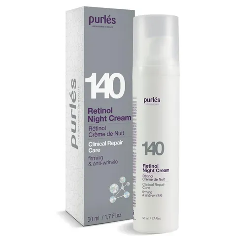 Kem Dưỡng Đêm Trẻ Hóa Da Purles 140 Retinol Night Cream 50ml - Kem Chống Lão Hóa Tăng Sinh Collagen, Phục Hồi Độ Đàn Hồi Da