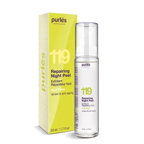 Kem Phục Hồi Da Ban Đêm Purles 119 Repairing Night Peel - Chăm Sóc Da Chuyên Nghiệp, Ngừa Lão Hóa, Sáng Mịn Da 50ml