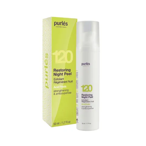 Kem Phục Hồi Da Hỗ Trợ Giảm Kích Ứng Purles 120 Repairing Night Peel - Dành Cho Da Nhạy Cảm, Làm Mờ Vết Thâm,, Cải Thiện Màu Da