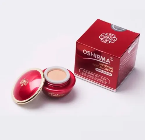 Kem nén linh chi đỏ Oshirma Whitening Revital chống nắng sáng da - Dưỡng trắng, trẻ hóa da, ngừa nám, SPF 30, 30g