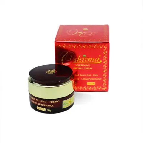 Kem Sữa Linh Chi Đỏ Oshirma - Dưỡng Ẩm, Mờ Thâm Nám, Chống Lão Hóa Da Tự Nhiên - Hũ 30g
