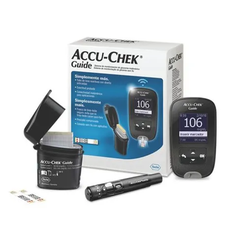 Máy Đo Đường Huyết Accu-Check Guide - Thiết Bị Thông Minh, Kết Quả Nhanh Chóng, Dễ Dàng Sử Dụng, Bao Gồm 25 Que Và 25 Kim
