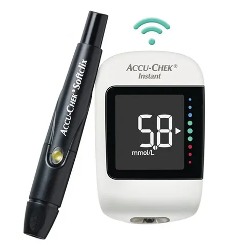 Máy Đo Đường Huyết Accu-Chek Instant - Kết Quả Nhanh Chỉ 4 Giây, Thiết Kế Nhỏ Gọn, Thích Hợp Sử Dụng Cá Nhân, Thiết Bị Y Tế Chính Hãng