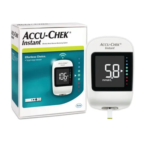 Máy Đo Đường Huyết Accu-Chek Instant - Kết Quả Nhanh Chỉ 4 Giây, Thiết Kế Nhỏ Gọn, Thích Hợp Sử Dụng Cá Nhân, Thiết Bị Y Tế Chính Hãng