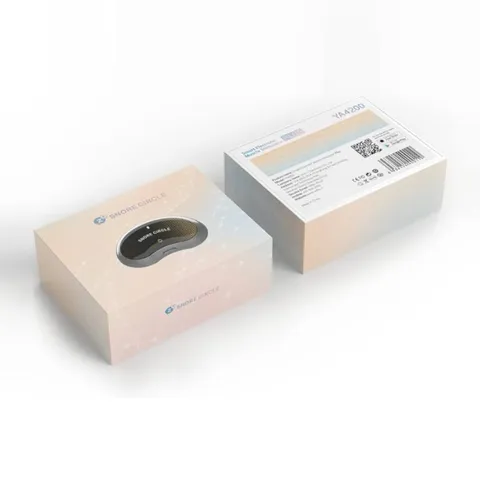 Máy Snore Circle YA4200 - Thiết bị hỗ trợ giảm ngáy, công nghệ EMA + TENS, theo dõi giấc ngủ qua ứng dụng Sleeplus, nhẹ và tiện dụng