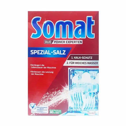 Muối Rửa Chén Bát Somat 5X 1.2kg - Giải Pháp Vệ Sinh Cho Máy Rửa Bát Hiệu Quả, An Toàn Cho Sức Khỏe