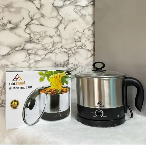 Nồi lẩu điện mini Holtashi đế rời 1.2L - Thiết kế hiện đại, inox chống rỉ, nấu đa năng tiện lợi cho mọi bữa ăn
