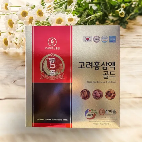 Nước Uống Hồng Sâm Sammahol KGA - Thức Uống Tăng Cường Năng Lượng, Hỗ Trợ Miễn Dịch, 30 Gói 70ml