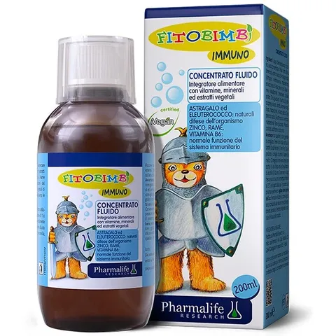 Siro Fitobimbi Immuno 200ml - Hỗ Trợ Tăng Sức Đề Kháng, Duy Trì Hệ Miễn Dịch Khỏe Mạnh Cho Trẻ Nhỏ, Hương Vị Hoa Quả Tự Nhiên