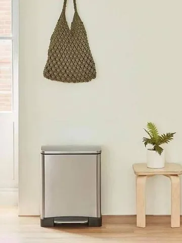 Thùng Rác Inox Cao Cấp Đạp Chân Hanssem 20L - Chống Vân Tay, Thiết Kế Thông Minh, Dễ Vệ Sinh, Phong Cách Hiện Đại Hàn Quốc