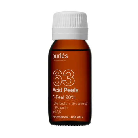 Tinh Chất Giảm Sạm Nám Purles 63 F-Peel 20% - Serum Làm Mờ Thâm Nám và Nếp Nhăn, Dưỡng Ẩm Da Mịn Màng, Chai 60ml