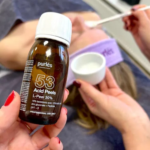 Tinh chất Purles 53 L-Peel 30% - Serum phục hồi da kích ứng, tổn thương với axit lactobionic, cung cấp độ ẩm và làm sáng da, 40ml