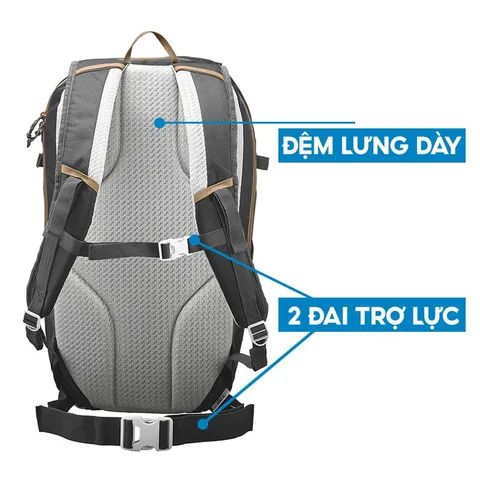 Balo thể thao leo núi 30L Decathlon Quechua NH100 - Chất liệu cao cấp, thiết kế đa năng, thoáng khí và đệm êm ái cho chuyến dã ngoại lý tưởng