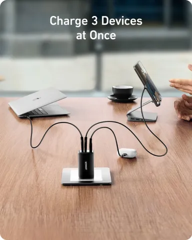 Củ Sạc Nhanh Anker Nano II A2667 65W Ba Cổng USB-C và USB-A, Sạc PD/IQ Tối Ưu Cho Điện Thoại và Laptop