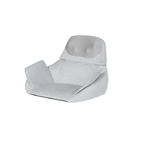 Đệm Massage Eo Mông Momoda SX352 Cao Cấp - Giảm Đau Lưng, Thư Giãn Với 4 Đầu Massage 3D Chất Liệu Thoáng Khí, Màu Xám
