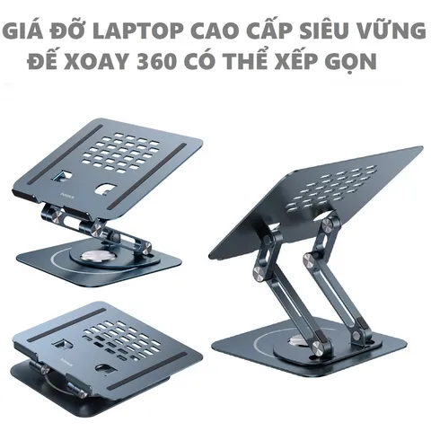 Giá Đỡ Tản Nhiệt Laptop/Macbook Baseus UltraStable Pro Series 360 Độ - Thiết Kế Đẹp, Chống Trượt, Tương Thích Mọi Kích Cỡ