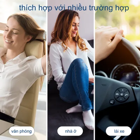 Gối Massage Hồng Ngoại 20 Bi Bomidi MP1 - Thiết Bị Massage Chuyên Dụng Giảm Đau, Thư Giãn Cơ Bắp, Tiện Lợi Sử Dụng Tại Nhà