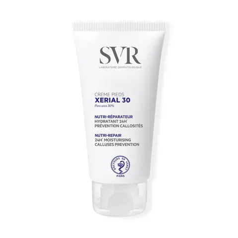 Kem Dưỡng Ẩm Chống Nẻ Bàn Chân SVR Xerial 30 Creme Pieds 50ml - Giải Pháp Chăm Sóc Da Khô & Nứt Nẻ, Chứa Ure 30% và Vitamin B5