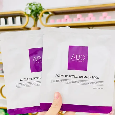 Combo 10 Miếng Mặt Nạ ABO Active B5 Hyaluron - Hỗ Trợ Cấp Ẩm, Phục Hồi Da Mềm Mại, Chất Lượng Cao Mặt Nạ Dưỡng Da