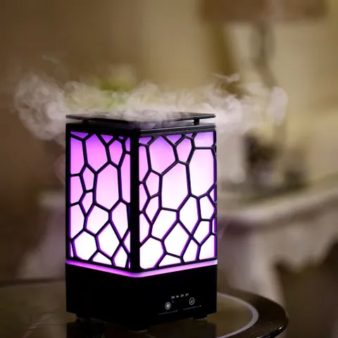Máy Khuếch Tán Tinh Dầu Đèn Ngủ LED 7 Màu - Thiết Bị Gia Đình Thông Minh, Phát Tán Hương Thơm, Tự Động Tắt Khi Hết Nước