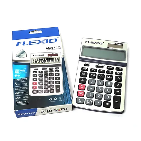 Máy tính cầm tay Flexio CAL-06S - Thiết bị tính toán năng lượng mặt trời, dễ mang theo cho học sinh và gia đình