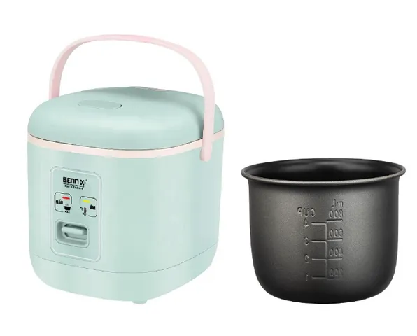 Nồi cơm điện mini Bennix BN-006GC 200W - Dung tích 600ml, Tiện lợi cho 1-2 người, Giữ ấm 12 giờ, Dễ dàng sử dụng và vệ sinh