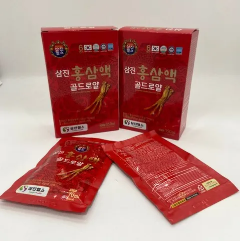 Nước Hồng Sâm SamJin Gold Royal - Giàu Dinh Dưỡng, Hỗ Trợ Tăng Cường Sức Khỏe, Bổ Sung Năng Lượng, 30 Gói 70ml