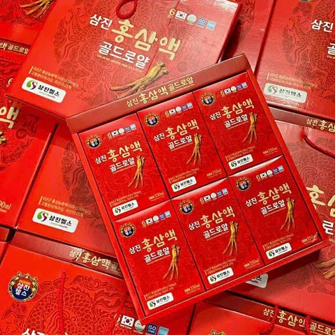 Nước Hồng Sâm SamJin Gold Royal - Giàu Dinh Dưỡng, Hỗ Trợ Tăng Cường Sức Khỏe, Bổ Sung Năng Lượng, 30 Gói 70ml