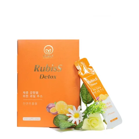Nước Trái Cây Rubiss Detox - Hỗ Trợ Thanh Lọc Cơ Thể, Giảm Cân, Thơm Ngon, Dễ Uống, Làm Đẹp Da, Giảm Mỡ Thừa