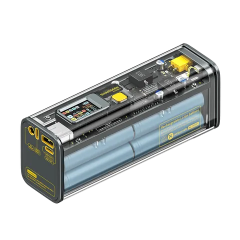 Pin sạc dự phòng Shargeek Storm 2 Liquid 25600mAh 100W - Thiết kế trong suốt, sạc nhanh PD 3.0 cho laptop & thiết bị di động.