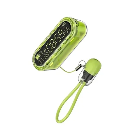 Sạc Dự Phòng Shargeek Capsule Gravity 5000mAh USB-C Kiêm Đồng Hồ LED Đa Năng - Sạc Nhanh 20W, Thiết Kế Trong Suốt, Hàng Chính Hãng