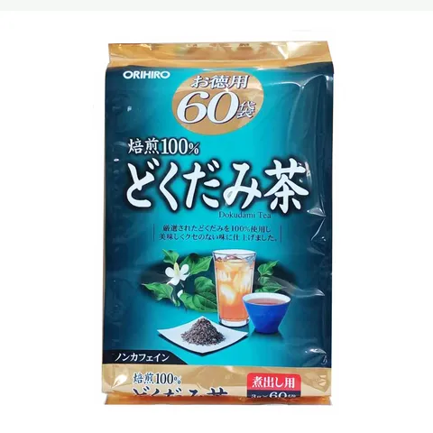 Trà Thải Độc Diếp Cá Orihiro Nhật Bản - Hỗ Trợ Đẹp Da và Thanh Lọc Cơ Thể - 60 Gói Lá Thiên Nhiên Sấy Khô
