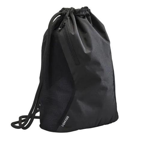 Túi Dây Rút Thể Thao Decathlon Domyos 15L Đen - Túi Đeo Vai Tiện Lợi Cho Tập Gym, Du Lịch, Vận Động