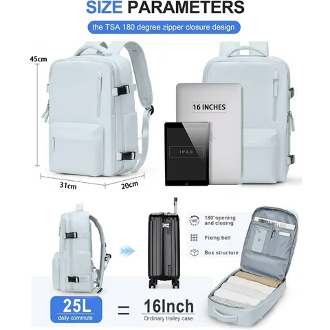 Balo Du Lịch Unisex Chống Thấm Nước Ceymme - Balo Đựng Laptop 16 Inch, Thiết Kế Nhiều Ngăn, Chống Trộm, Thoáng Khí, Dành Cho Mọi Chuyến Đi
