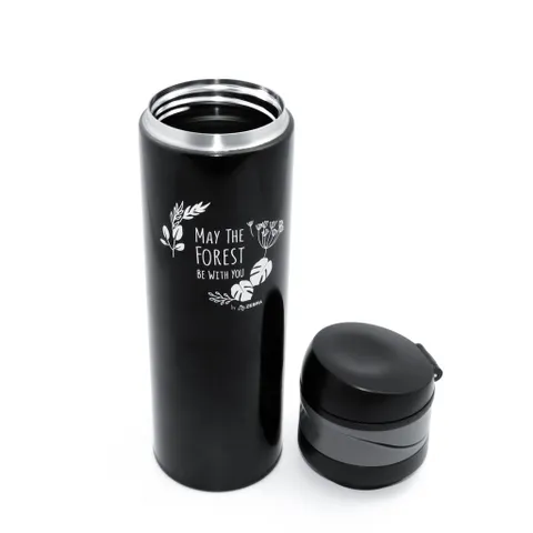 Bình Giữ Nhiệt Inox Forest Collection Zebra 500ml - Nắp Bật Van Nhấn 2 Chiều Thông Minh, Chống Rò Rỉ, Giữ Nhiệt Lên Đến 12 Giờ